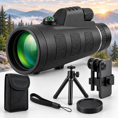 80x100 high power monocular - 80x100, hd