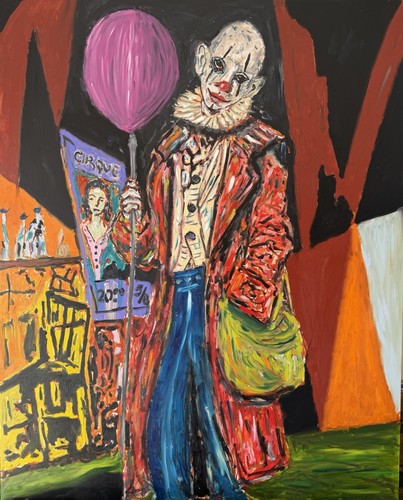 Original ölgemälde zirkus - original,