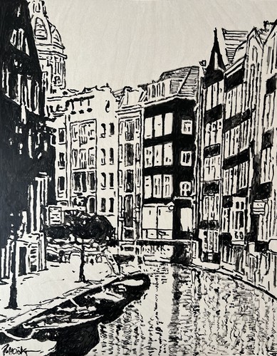 Original ölgemälde amsterdam - original,