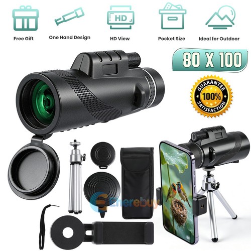 80x100 monocular binoculars - hd,