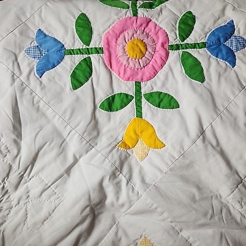 Vtg hand sewn handmade cotton - vtg,